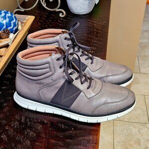 Vionic Men's Fresh Jamal High-Top Sneakers, Gray, Sz 13